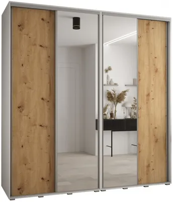 Skriňa s posuvnými dverami so zrkadlom vysoká Davos 3 230 hĺbka 60 cm
