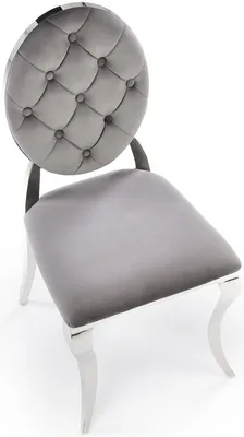 K555 stolička popolavá / strieborná