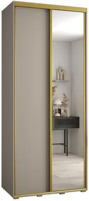Skriňa s posuvnými dverami so zrkadlom Dakota 3 110 cm 60 cm hĺbky