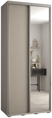 Skriňa s posuvnými dverami so zrkadlom Dakota 3 110 cm 45 cm hĺbky