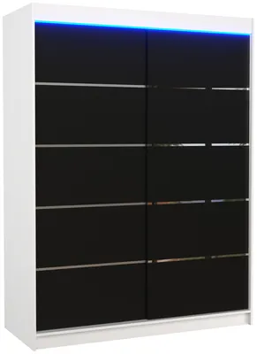 Skriňa s posuvnými dverami s LED osvetlením Luft 150