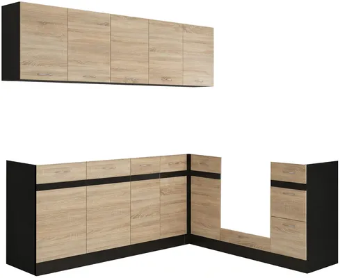 Kuchyňská linka rohová Junona Line 200x200 cm bez pracovní desky