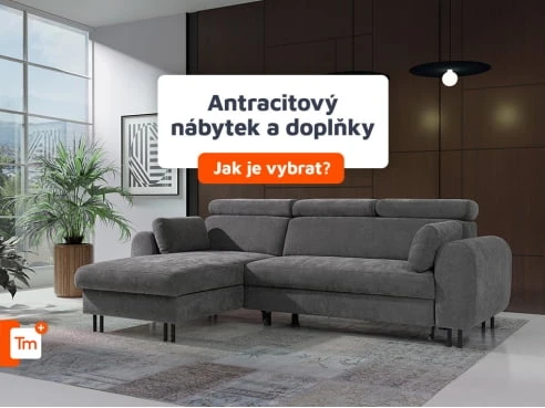 Antracit – jak sladit antracitové stěny, nábytek a doplňky