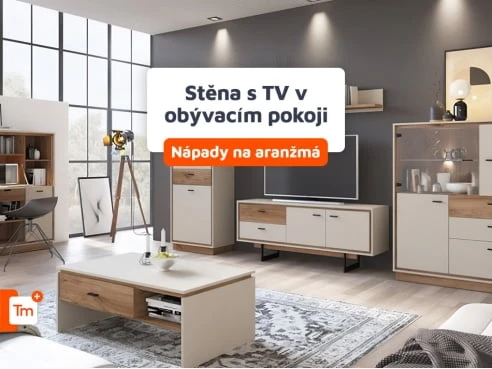 Stěna s TV v obývacím pokoji — nápady na aranžmá TV stěny