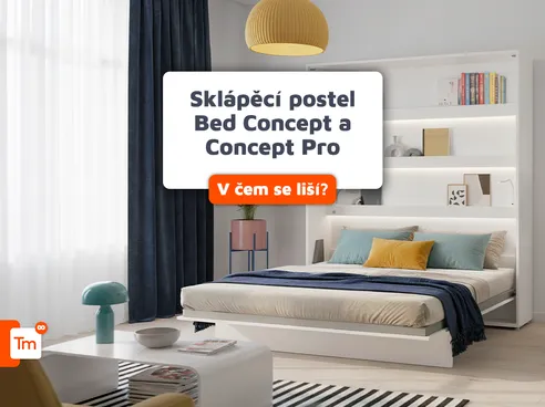 Čím se od sebe liší sklápěcí postele Bed Concept a Concept Pro?