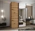 Šatní skříň s posuvnými dveřmi se zrcadlem Lux 3 160