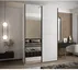 Šatní skříň s posuvnými dveřmi se zrcadlem Lux 3 160