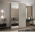 Šatní skříň s posuvnými dveřmi se zrcadlem Lux 3 160
