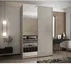 Šatní skříň s posuvnými dveřmi se zrcadlem Lux 3 160