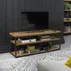 Loftowy stolik RTV z półką do salonu Indus