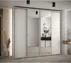 Skriňa s posuvnými dverami so zrkadlom vysoká Davos 3 260 hĺbka 45 cm