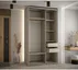 Skriňa s posuvnými dverami so zrkadlom Dakota 2 130 60 hĺbky cm