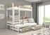 Patrová postel třímístná s matracemi Queen 200
