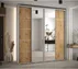 Skriňa s posuvnými dverami so zrkadlom Davos 5 220 cm 45 cm hĺbky
