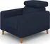 Elegantní čalouněné křeslo s opěrkou hlavy do obývacího pokoje Goya