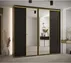 Skriňa s posuvnými dverami so zrkadlom vysoká Davos 3 250 hĺbka 45 cm