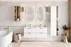 Vysoká koupelnová skříňka Aster White