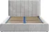 Čalouněná postel Temaro 160x200 s roštem a elegantním čelem