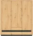 Pojemna 3-drzwiowa szafa do sypialni Ostia