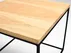 Konferenční stolek na kovových rámech do obývacího pokoje Tensio Solid Wood 50