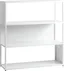 Prostorný kovový regál do obývacího pokoje Hyller Side 100x110