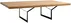 Stůl na kovových rámech do jídelny 140 Longo Solid Wood