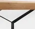 Stůl na kovových rámech do jídelny 140 Longo Solid Wood