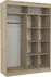 Šatní skříň s posuvnými dveřmi se zrcadlem Gilton 150 cm