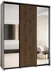 Šatní skříň s posuvnými dveřmi a zrcadlem Lanko 2 200, hloubka 60 cm