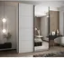 Šatní skříň s posuvnými dveřmi se zrcadlem Lux 3 170