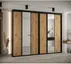 Skriňa s posuvnými dverami so zrkadlom vysoká Davos 3 300 hĺbka 60 cm