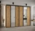 Vysoká šatní skříň s posuvnými dveřmi Davos 3 300, hloubka 60 cm, výška 235,2 cm