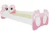 Postel s matrací Bear Pink 140x70 cm