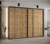 Vysoká šatní skříň s posuvnými dveřmi Davos 4 300, hloubka 60 cm, výška 235,2 cm