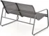 Zestaw ogrodowy CONOR ( sofa + 2x fotel + ława), ciemny popiel / jasny popiel