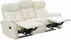Sofa 3-osobowa Korfu z funkcją relaksu manualnego