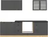 Kuchynská zostava Junona Line 260 cm