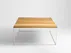 Konferenční stolek na kovových rámech do obývacího pokoje Tensio Solid Wood 100x100