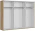 Šatní skříň s posuvnými dveřmi Glamour se zrcadlem 270 cm