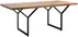 Stůl na kovových rámech do jídelny 200 Longo Solid Wood