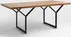 Stůl na kovových rámech do jídelny 200 Longo Solid Wood