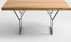Konferenční stolek na kovových rámech Longo Solid Wood 100x60