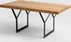 Konferenční stolek na kovových rámech Longo Solid Wood 100x60