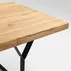 Konferenční stolek na kovových rámech Longo Solid Wood 100x60