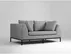 Sofa 2-osobowa ciemna pepita Ambient