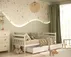 Łóżko Dawid 200 z szufladami, barierką i materacem piankowym