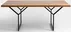 Stůl na kovových rámech do jídelny 240 Longo Solid Wood