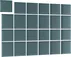 Súprava čalúnených panelov Quadratta 240x180 cm
