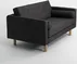 Sofa 2-osobowa karbon Topic Wood