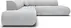 Narożnik Puente II prawostronny z funkcją spania typu DL i pojemnikiem